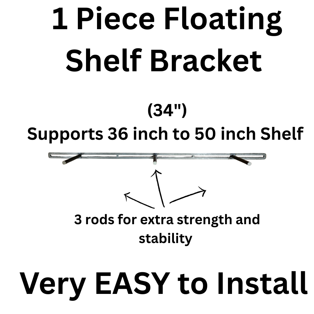 1 Piece Floating Shelf Bracket