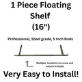 1 Piece Floating Shelf (16