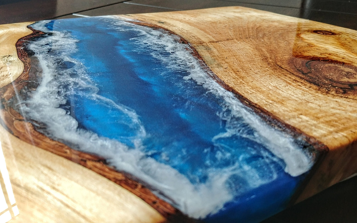 Custom Epoxy Charcuterie board Incorporating items