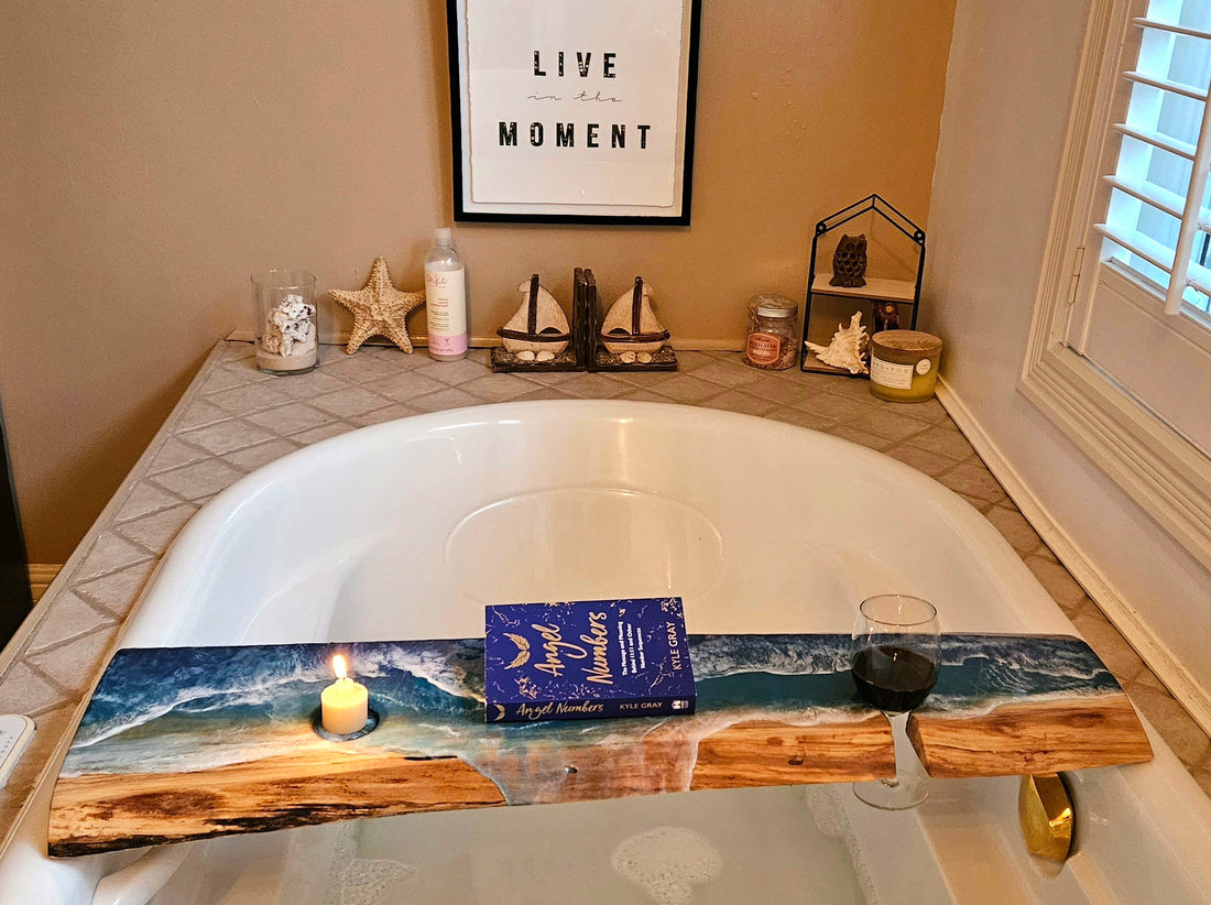 Epoxy Resin Bath wood Board for bathroom