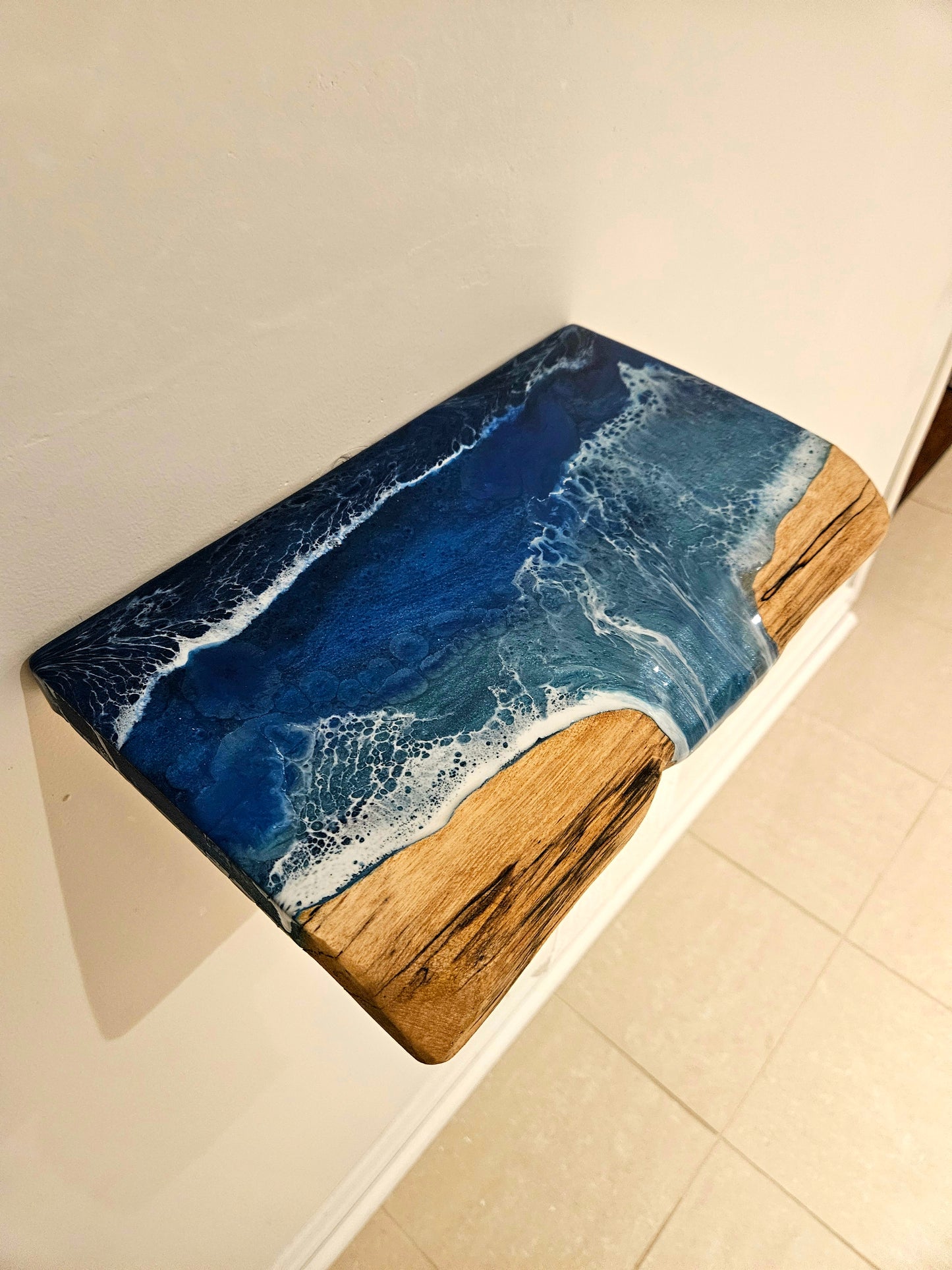 Toilet Paper Ocean Resin Shelf Holder