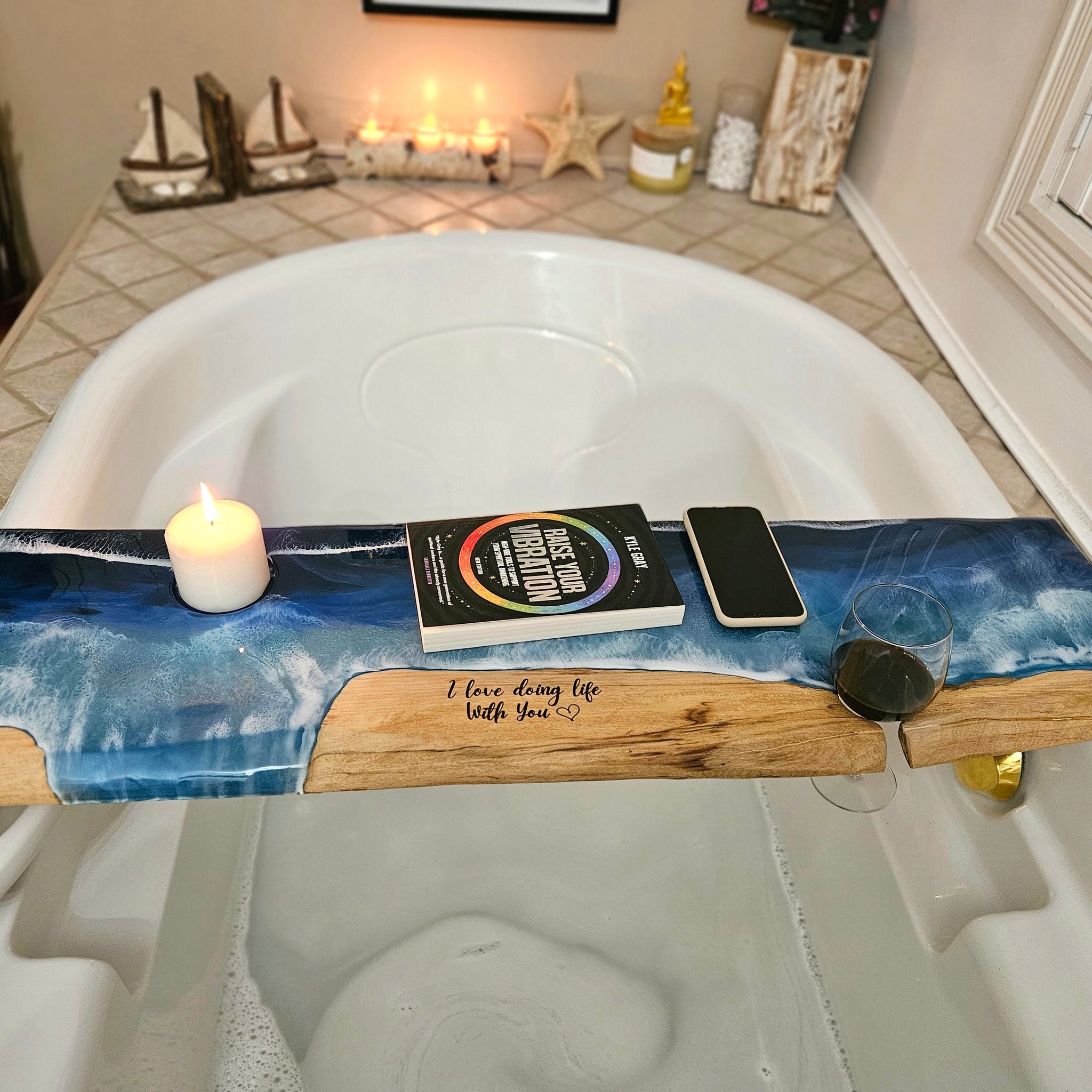 Wood Resin Bath Board