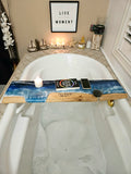 Wood Epoxy Resin Bath Board