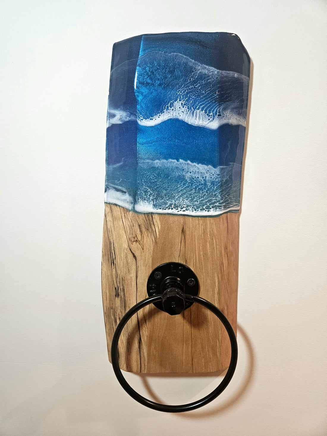Wood Epoxy Towel  Holder