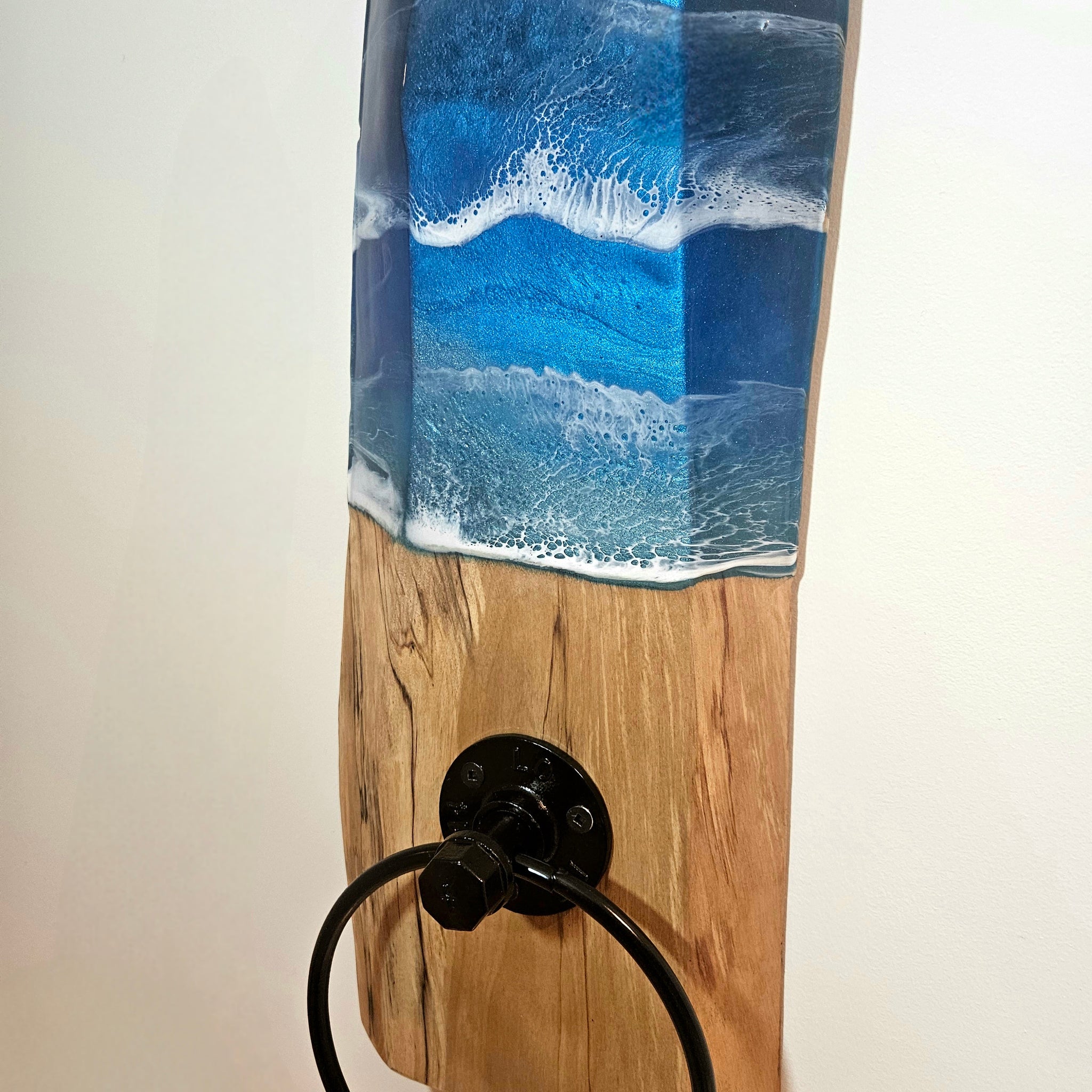 Wood Epoxy Towel  Holder