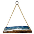 hanging corner wood shelf floating